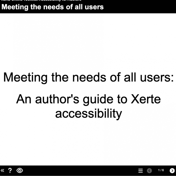 Accessibility: Authors